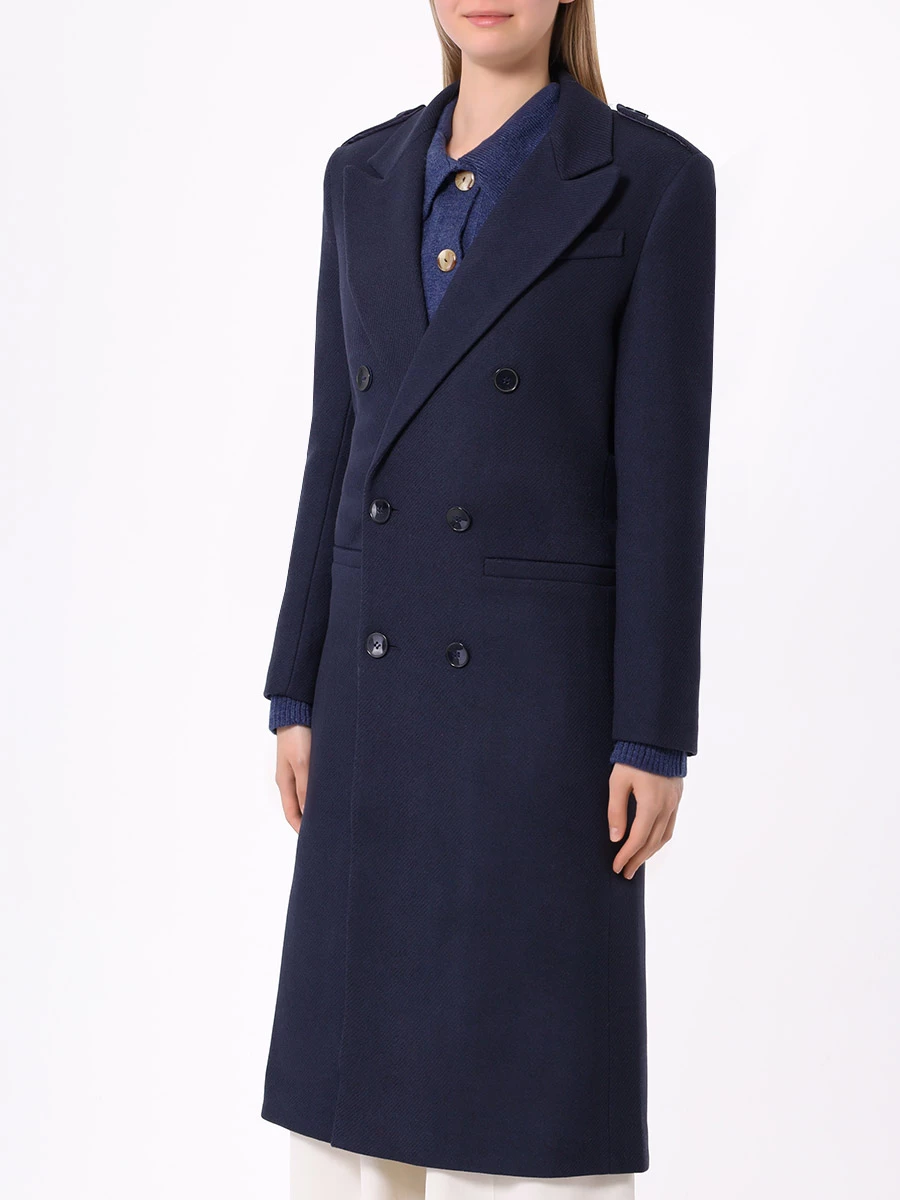 Пальто из шерсти и кашемира Laurent Long