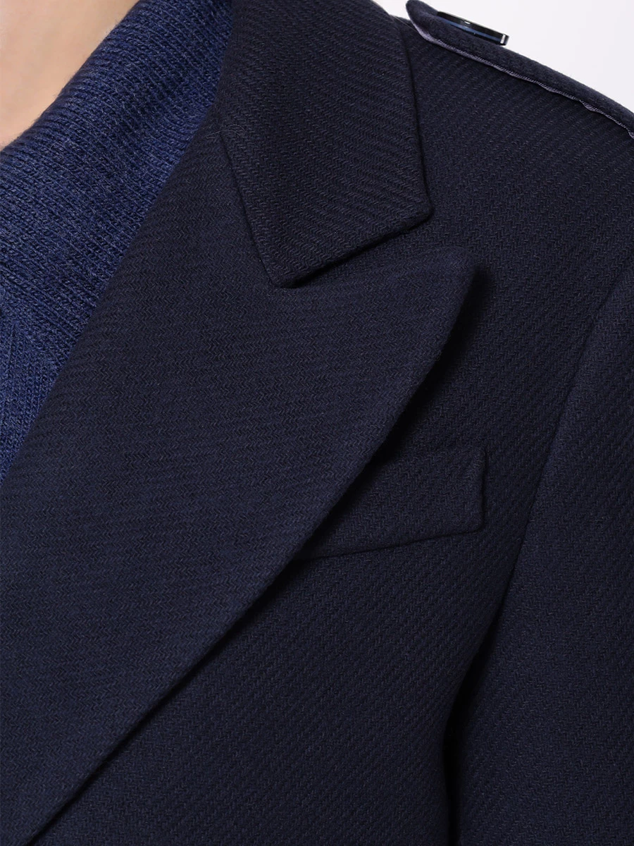 Пальто из шерсти и кашемира Laurent Long