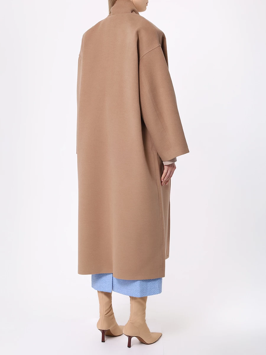 Пальто из шерсти и вискозы Wrap