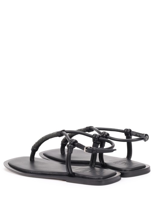 Сандалии кожаные BRUNELLO CUCINELLI