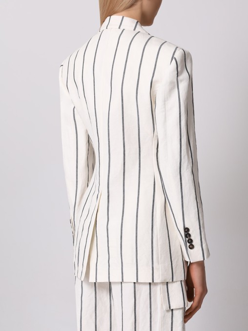 Костюм из хлопка и льна BRUNELLO CUCINELLI