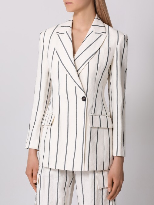 Костюм из хлопка и льна BRUNELLO CUCINELLI