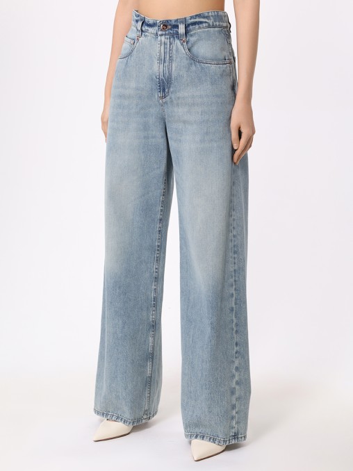 Джинсы Relaxed Fit хлопковые BRUNELLO CUCINELLI