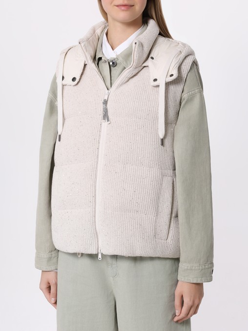 Жилет стеганый BRUNELLO CUCINELLI
