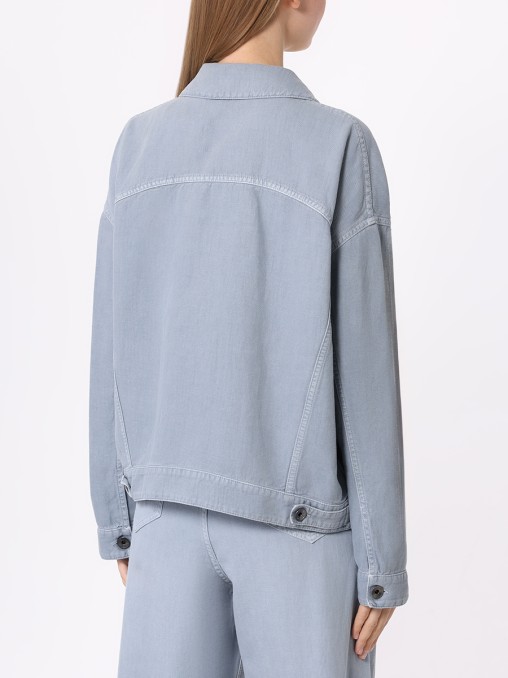 Куртка из хлопка и льна BRUNELLO CUCINELLI