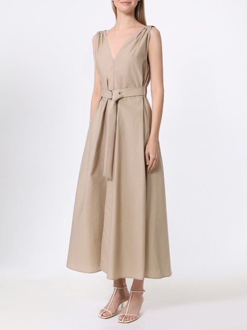 Платье из поплина BRUNELLO CUCINELLI
