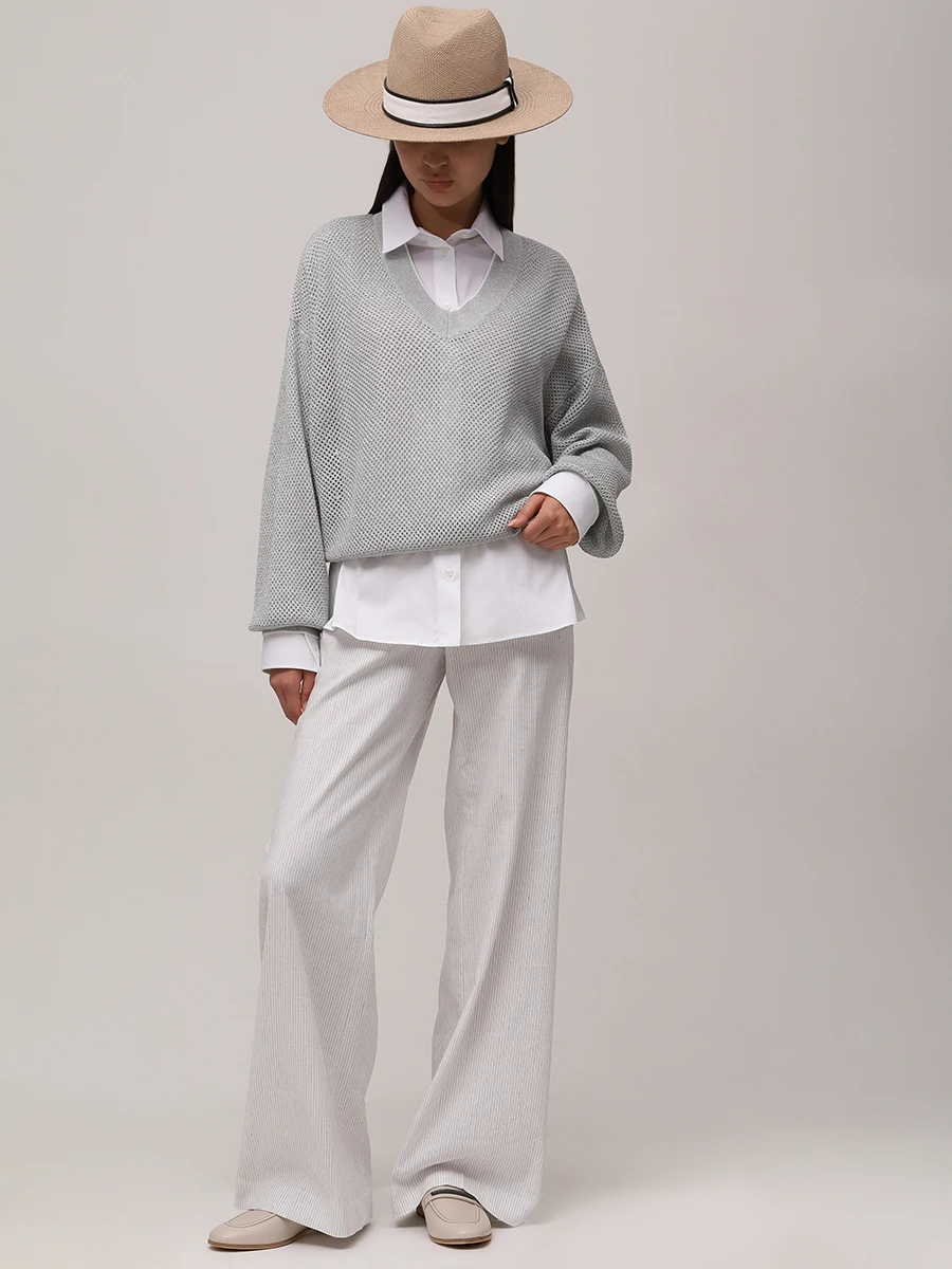 Пуловер хлопковый