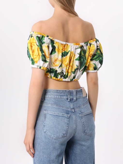 Топ хлопковый DOLCE & GABBANA