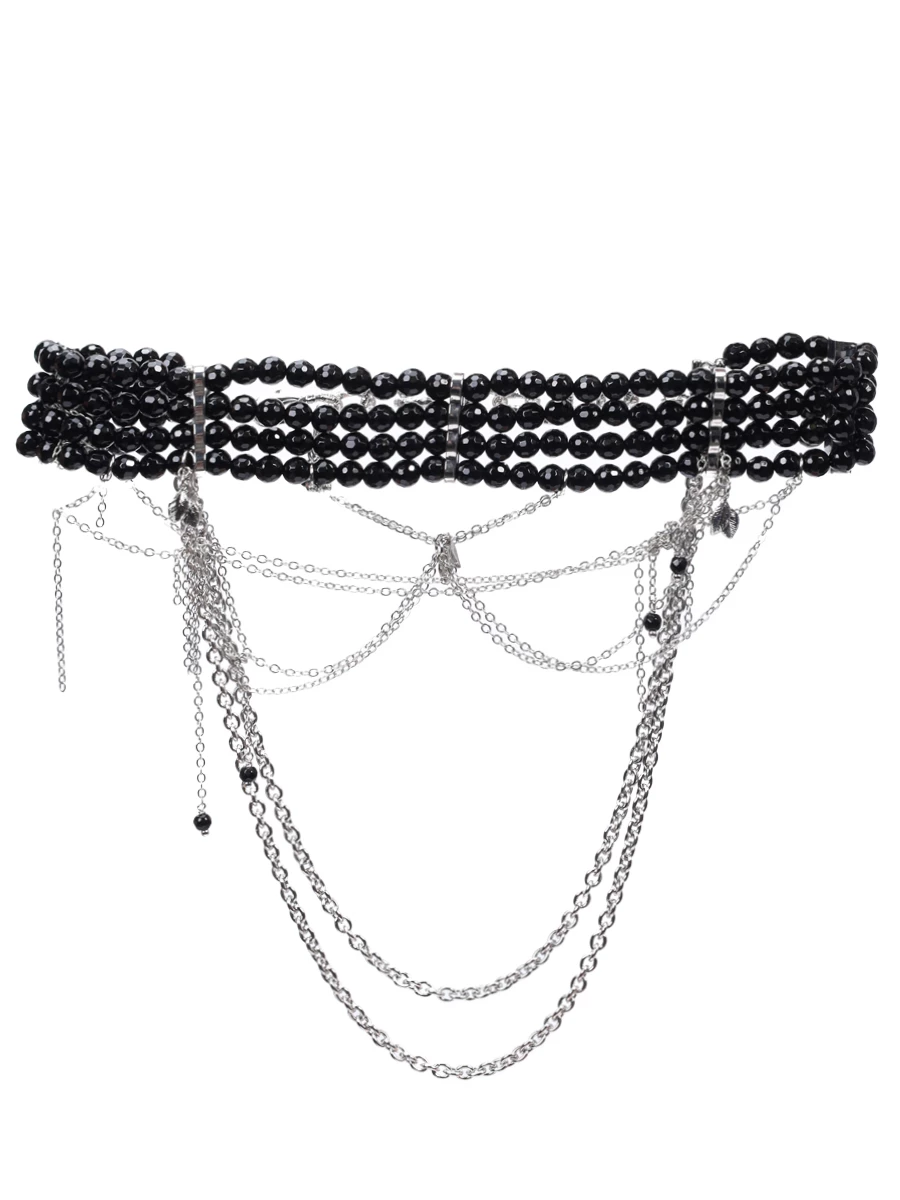 Колье-стойка из агата