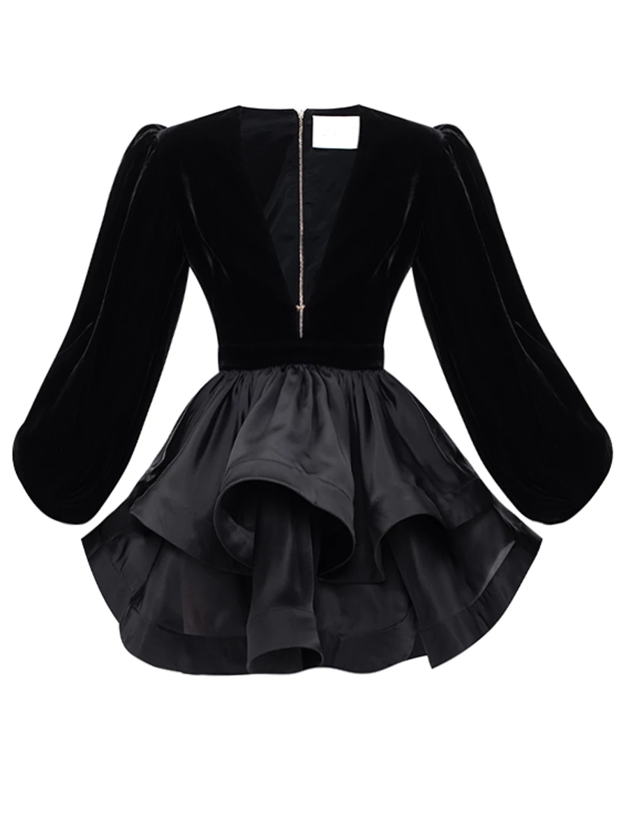 Платье комбинированное Anemone Noir