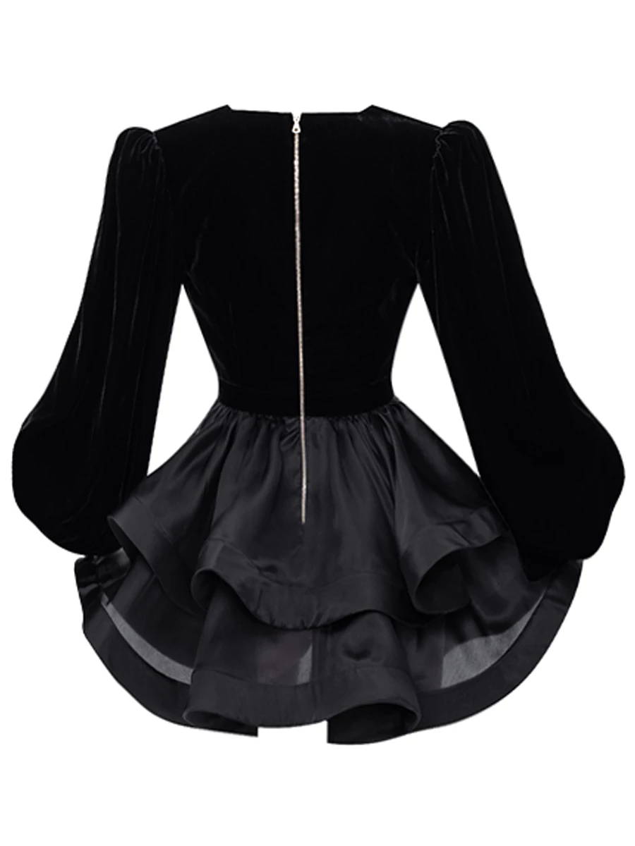 Платье комбинированное Anemone Noir
