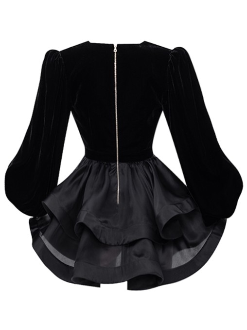 Платье комбинированное Anemone Noir YVON