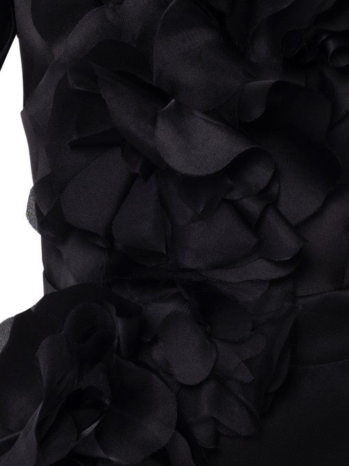 Платье шелковое Gypsophila Midi Noir YVON