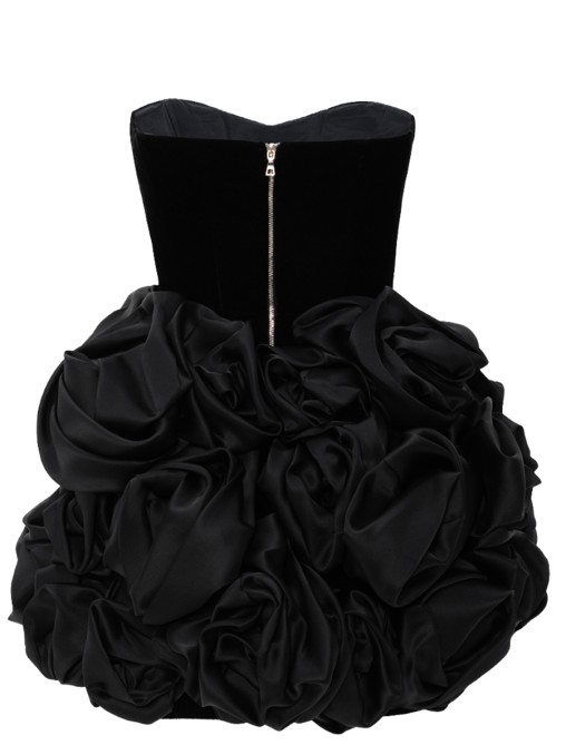 Платье комбинированное Zinnia Noir YVON