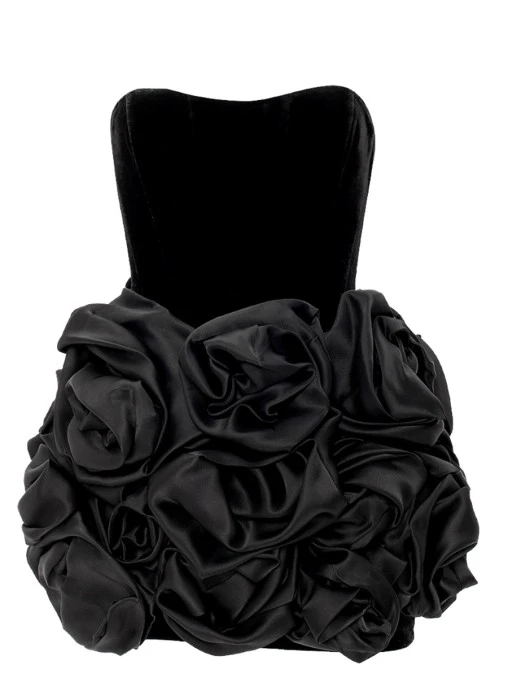 Платье комбинированное Zinnia Noir YVON