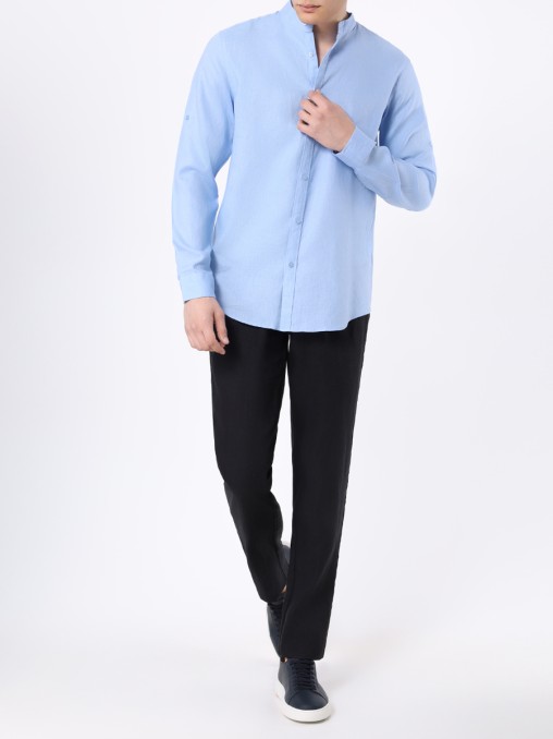 Рубашка Regular Fit льняная CUDGI