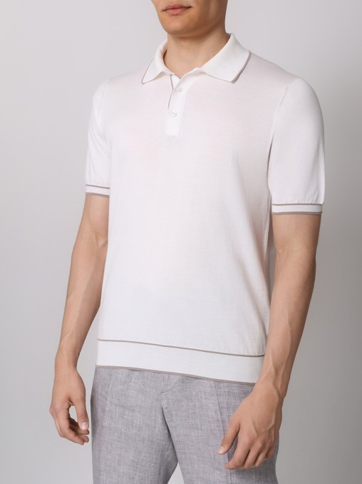 Поло хлопковое FIORONI CASHMERE