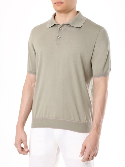 Поло хлопковое FIORONI CASHMERE