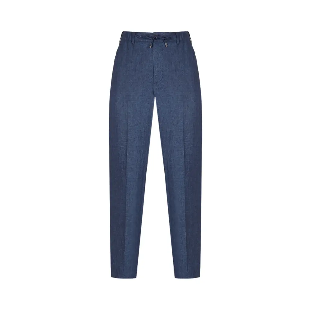 Брюки льняные
