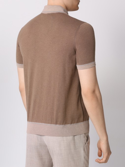 Поло хлопковое BERTOLO LUXURY MENSWEAR