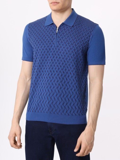 Поло хлопковое BERTOLO LUXURY MENSWEAR