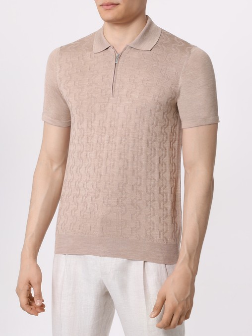 Поло шелковое BERTOLO LUXURY MENSWEAR
