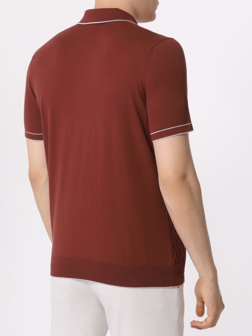 Поло хлопковое BERTOLO LUXURY MENSWEAR