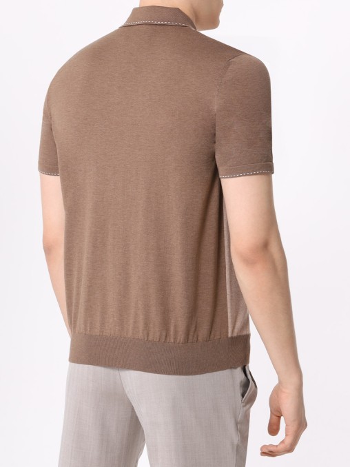 Поло хлопковое BERTOLO LUXURY MENSWEAR