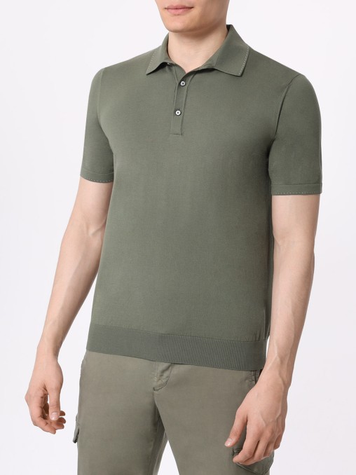 Поло хлопковое BERTOLO LUXURY MENSWEAR