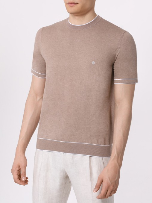 Футболка хлопковая BERTOLO LUXURY MENSWEAR