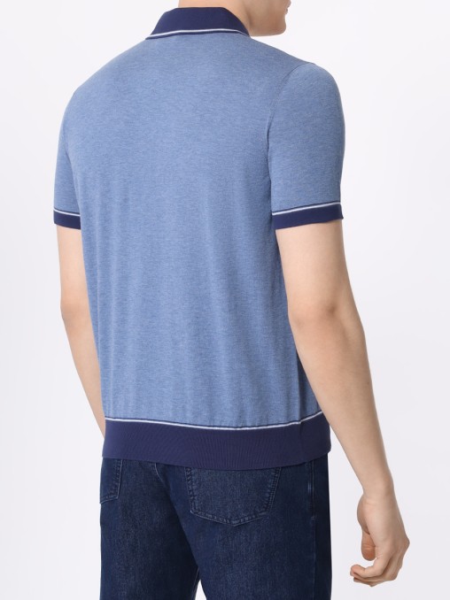 Поло хлопковое BERTOLO LUXURY MENSWEAR