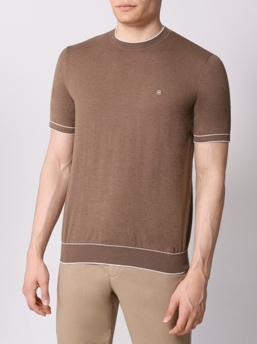 Футболка хлопковая BERTOLO LUXURY MENSWEAR