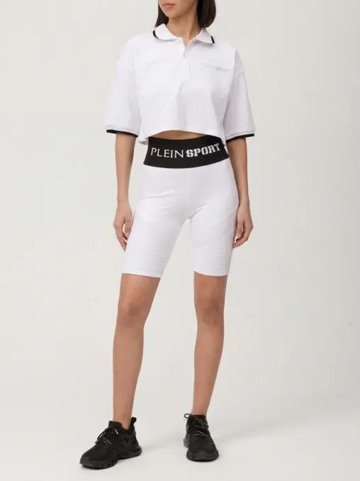 Поло хлопковое PLEIN SPORT