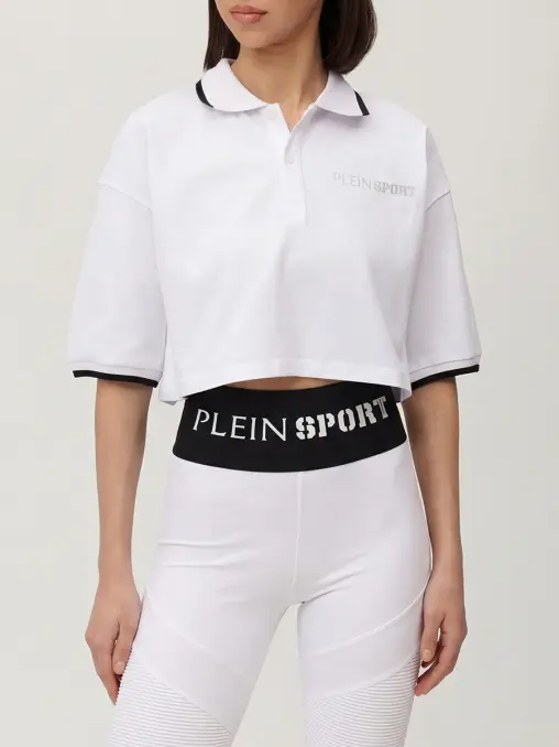 Поло хлопковое PLEIN SPORT
