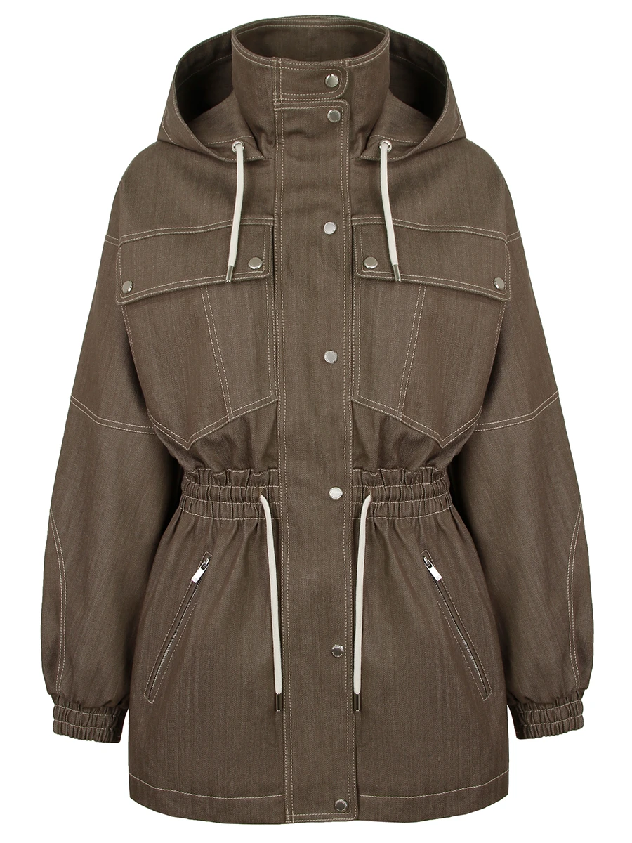 Парка джинсовая