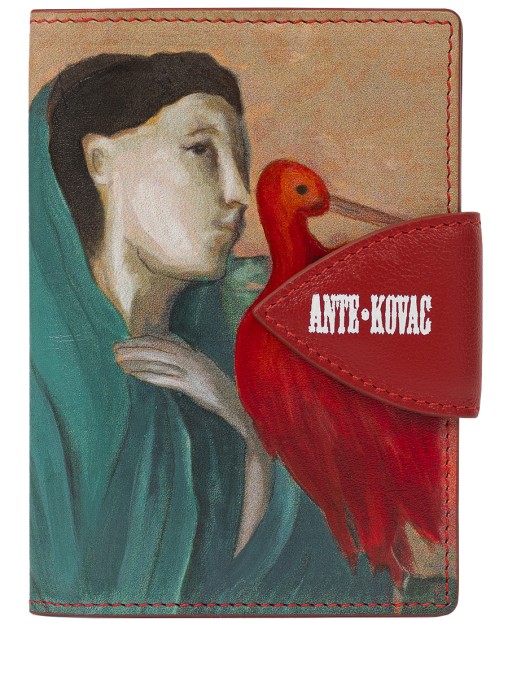 Обложка "Девушка с ибисами" кожаная ANTE KOVAC