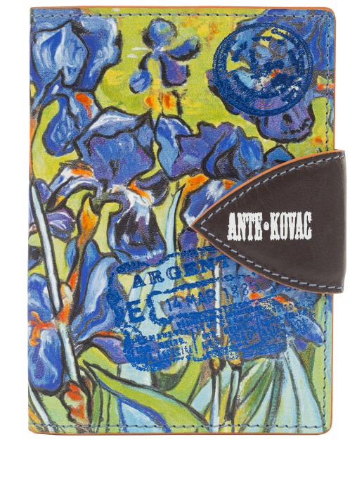 Обложка "Ирисы для Mrs. Van Gogh" кожаная ANTE KOVAC