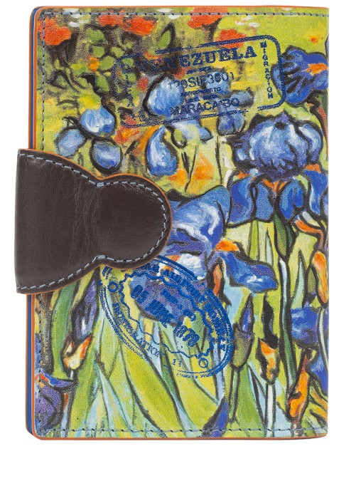 Обложка "Ирисы для Mrs. Van Gogh" кожаная ANTE KOVAC
