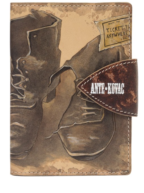 Обложка "Пара ботинок" кожаная ANTE KOVAC
