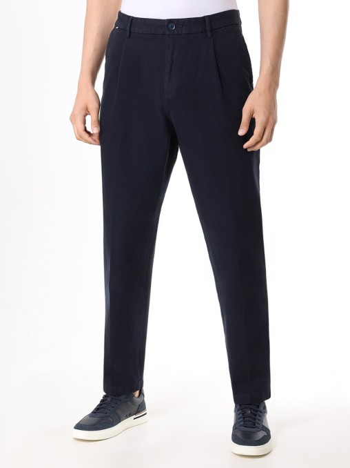Брюки Regular Tapered Fit хлопковые BOSS