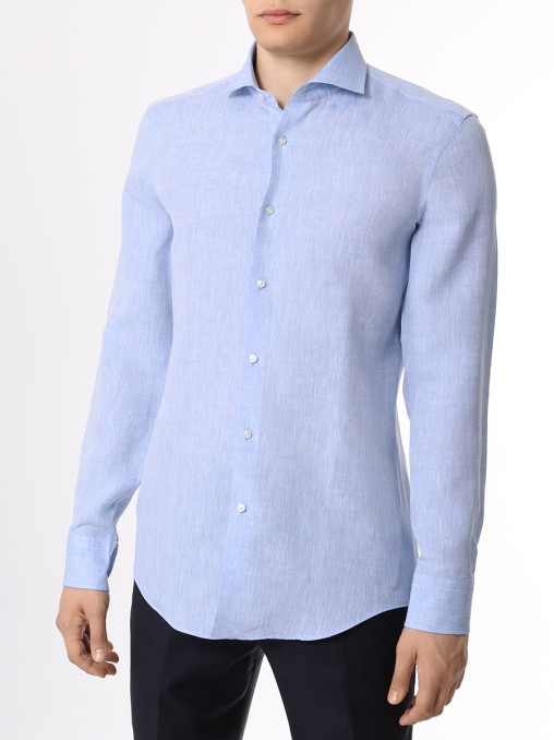 Рубашка Slim Fit льняная BOSS