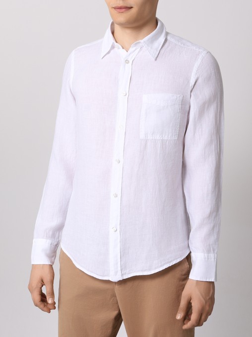 Рубашка Regular Fit льняная BOSS