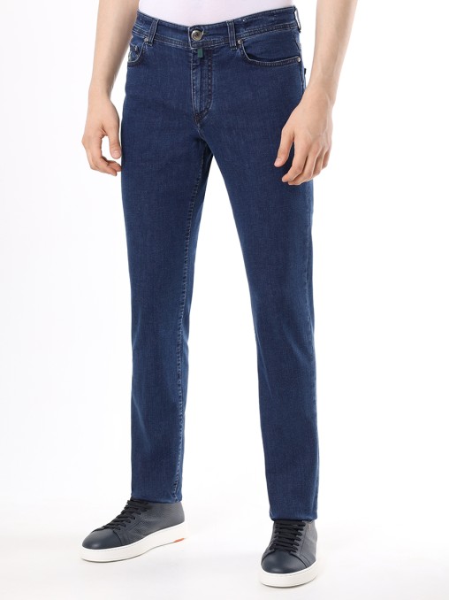 Джинсы Slim Fit хлопковые LUIGI BORRELLI