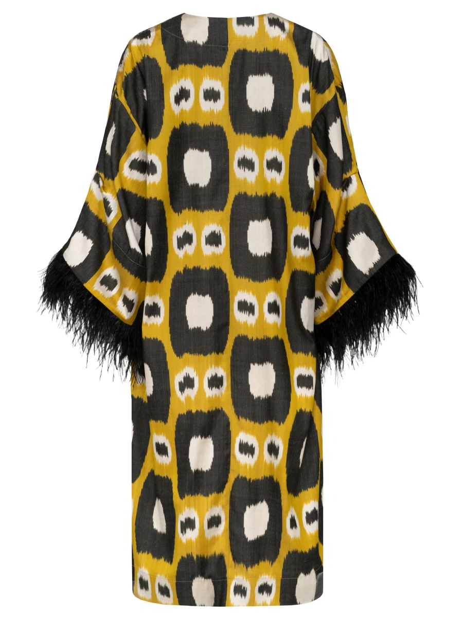 Кафтан из шелка и хлопка Klimt