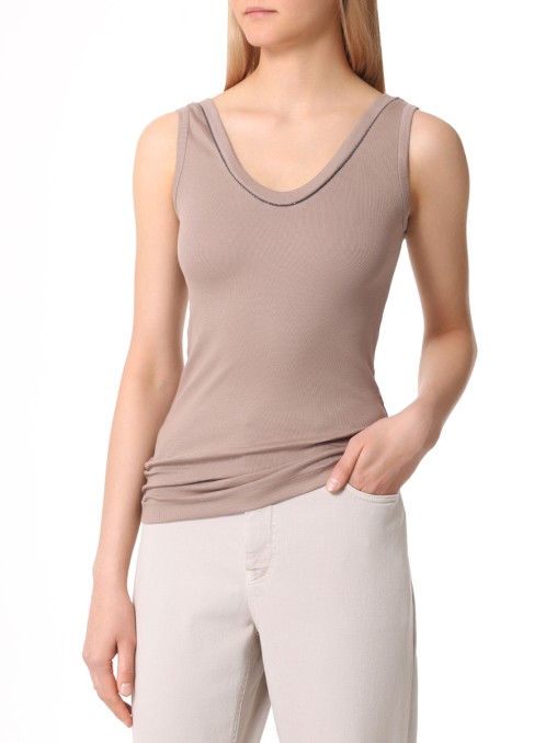 Топ хлопковый BRUNELLO CUCINELLI