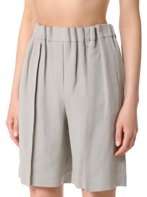 Бермуды из вискозы BRUNELLO CUCINELLI