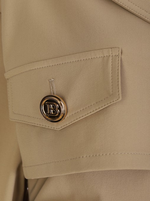 Плащ однотонный BALMAIN