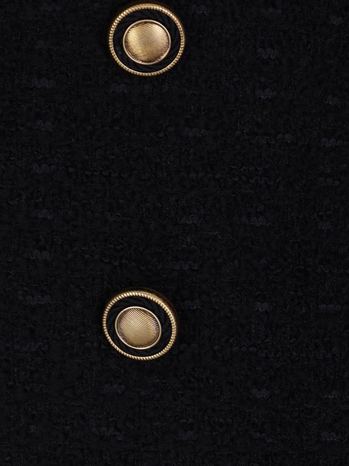 Пальто твидовое SAINT LAURENT