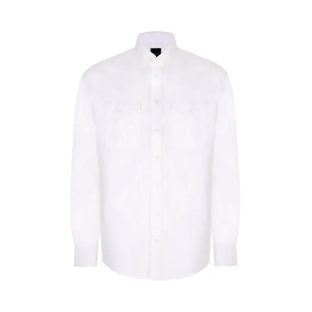 Рубашка Regular Fit однотонная