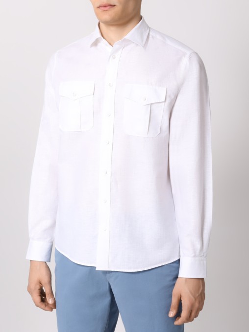 Рубашка Regular Fit однотонная BML